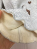 多妙屋女童打底衫秋冬新款儿童长袖T恤大童半高领上衣加绒秋衣洋气童装 暖绒款白色 81670 110cm 实拍图