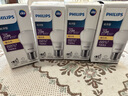 飞利浦（PHILIPS） led灯泡e27大小螺口圆形节能灯泡家用高亮白光黄光光源单灯照明 经济型小球泡E27大螺口3W 暖白色/黄光3000K 实拍图