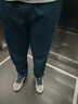 361°运动裤男秋冬季新款舒适直筒针织长裤修身绒卫裤御寒保暖 【男】深墨蓝 3XL 实拍图