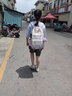 皇士皇妃双肩背包女减负护脊大容量中学生初中生书包女高中生女生小学生 99065-紫色 实拍图