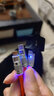 众得利一拖三数据线苹果Type-c快充线安卓充电线三合一华为三星小米通用平板车载USB电源线  苹果安卓通用【中国红】1.2米 实拍图