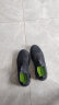 特步（XTEP）男鞋2024网面防滑轻便一脚蹬运动鞋无鞋带懒人鞋跑步鞋 黑 42 晒单实拍图