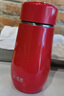 希诺（HEENOOR）保温杯中国红高颜值女士小巧可爱礼物水杯便携密封防漏不锈钢泡茶 330ML-中国红9619-大小适中 实拍图