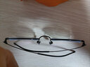 目匠 纯钛近视眼镜男款 防辐射眼镜框男女款全框眼镜架光学镜架 8028 经典黑 防蓝光配镜（1.74防蓝光片） 实拍图