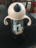 taoqibaby学饮杯鸭嘴杯婴儿奶瓶吸管杯儿童水杯PPSU防漏防摔宝宝水杯 珀尔粉-330ml【吸管+背带】 实拍图
