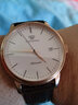 天王（TIAN WANG）男士手表自动机械表男商务防水情侣对表节日礼物送男友品牌国表 【5914对表】玫瑰金 棕带 实拍图
