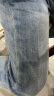 杰克·琼斯强力弹修身潮水洗磨白做旧抓痕设计牛仔长裤男装 晒单实拍图