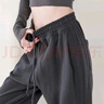 真维斯（JEANSWEST）休闲裤女高腰宽松显瘦束脚裤秋季运动裤子女系带卫裤深灰色XL 实拍图
