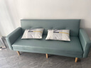 卓芝 布艺沙发床客厅卧室组合家具北欧现代小户型出租房公寓折叠沙发 18号抹茶绿（科技布） 3人位(1.7米长*宽0.95米)配2抱枕 实拍图