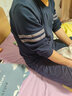从心睡衣男秋季纯棉长袖睡裤男士睡衣春秋款圆领情侣家居服套装 DBX 75506宝蓝 3XL 身高185-190重180-200斤 实拍图