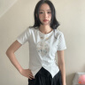 她享短袖T恤女新中式国风盘扣刺绣设计感时尚百搭上衣T143T1441 晒单实拍图