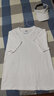 真维斯短袖t恤男士装夏季半袖黑白纯色上衣服 20123/光板纯棉短200g 黑色+黑色 4XL 实拍图