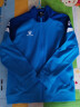 卡尔美（KELME）运动卫衣男休闲针织夹克秋季外套足球训练服插色拉链上衣可定制 荧光蓝 160CM 实拍图