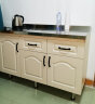 贝柚 不锈钢橱柜厨房灶台一体厨柜组合家用储物碗柜整体简易柜子 120cm双抽屉(可选100cm) 实拍图
