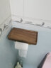 奥斯托米 纸巾架实木创意卫生间金色厕所卷纸架黑胡桃木厕纸盒手机卫生纸架 B款升级黑胡桃木纸巾架 实拍图