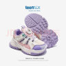 天美意（TEENMIX)童鞋女童运动鞋2024春季新款跑步鞋纽扣鞋潮 米色 35码 实拍图
