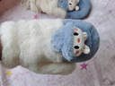 素锦初澜 手套女秋冬季学生可爱卡通毛绒绒加绒加厚冬天手套女生挂脖连指 蓝灰色（店长推荐） 均码通用 实拍图