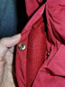 intercrew羽绒服女冬季新款韩版简约修身显瘦红色连帽中长款羽绒服外套女 红色 90 晒单实拍图