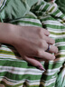 Vana山盟海誓银情侣戒指一对戒男女开口毕业生日礼物送男女朋友老婆 山海开口单个（备注男女款） 实拍图