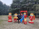 BJHG不计后果冬美式加厚仿羊羔绒棉服男潮宽松保暖毛绒情侣棉衣外套女 蓝色 XL 实拍图