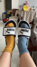 彪马（PUMA）黑白透气魔术贴拖鞋男女家居外穿休闲凉鞋ROYALCAT372280 白-黑色-02 35.5 实拍图