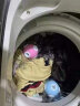 萱诗贝洗衣机过滤网袋 洗衣过滤球 漂浮清洁除毛器洗衣机去毛神器粘毛器 粉色+蓝色（两个装）） 晒单实拍图