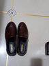 GENAI头层牛皮正装皮鞋男士商务鞋子男鞋真皮中年老年人防滑老人爸爸鞋 棕色 头层牛皮 套脚懒人鞋 四季 42 实拍图
