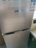 新飞（Frestec）118升 小型双门两门小冰箱迷你家用宿舍 租房冰箱办公室 节能 环保内胆（钛空银）BCD-118L2D 晒单实拍图