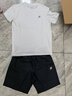 特步（XTEP）运动套装男夏季健身跑步服篮足球服男士休闲速干衣短袖短裤两件套 白色【速干套装】店长推荐 S 实拍图