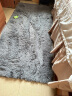 foojo富居地毯加柔丝绒茶几卧室床边飘窗垫80*160cm烟灰色 实拍图