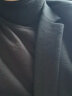罗蒙（ROMON）高领毛衣男士冬季新款韩版修身套头加绒加厚针织衫纯色休闲打底衫 【高领】黑色常规款 M/165 实拍图
