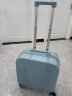 米熙mixi拉杆箱子行李箱小型登机箱14英寸飞机旅行箱包密码箱女绿色36 实拍图