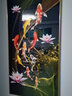瑞尚（RUISHANG） 玄关装饰画现代简约进门壁画山水墙画竖版晶瓷画欧式轻奢挂画 九鱼生财 80*160cm/晶瓷面+铝合金边框 实拍图