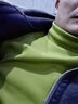 诚景高领一体绒加绒加厚打底衫男棉长袖冬秋衣上衣T恤内衣保暖卫衣男I 绿色加厚加绒 XL 实拍图