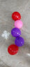FOOJO 气球 生日装饰结婚布置婚礼婚庆婚房装饰 周年活动情人节布置 红粉紫多彩50只（送打气筒丝带胶点） 实拍图