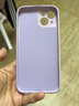 魔岩【镜头全包】适用苹果16手机壳液态硅胶iphone15promax防摔男苹果14Pro保护套13高档简约纯色全包 镜头全包【草紫色】纯色液态硅胶壳 苹果iPhone 13（6.1英寸） 实拍图