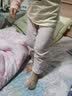 小素材儿童秋衣秋裤婴儿春秋衣服宝宝保暖内衣套装男童纯棉新生儿睡衣女 爱恋小熊圆领套粉 110 实拍图