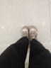 回力女鞋休闲鞋女厚底透气款老爹鞋百搭春季黑色潮流运动韩版鞋子女 黑色【皮面】超轻 36 实拍图