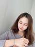 卓尼萱轻奢四叶草手链女士手链银手链纪念日礼物送女朋友老婆 四叶草白锆手链（七仓直发） 实拍图