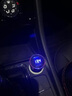 智能控温数显车载充电器手机快充汽车24V点烟器转换插头一拖二闪充汽车用USB转接口 经典黑-双口4.8A/12V-24V合金款 实拍图