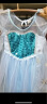 忆爱爱莎公主裙子夏季冰雪奇缘艾莎女童连衣裙六一儿童节裙子礼物 冰雪蓝 130码（建议身高120-130cm） 实拍图