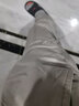 泽荃（zequan）新款阔腿裤男士多口袋工装裤秋冬大码直筒休闲裤男装户外宽松长裤 B2012浅灰色 XL 【适合体重140-160斤】 实拍图