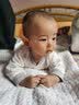 婴诗拉贝 婴儿连体衣新生儿哈衣纯棉爬服初生宝衣服春秋衣服0-12月内衣 【2件】四季对开-白底蓝+气球蓝 59cm (1-3个月8-12斤) 实拍图