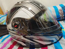 LS2双镜片揭面盔电动摩托车头盔男女高清耐磨赛车四季通用 FF370 黑灰竞速 L（建议55-56头围） 实拍图