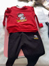 史努比（SNOOPY）史努比儿童卫衣套装2025春季新款女童男童运动童装休闲裤子两件套 咖色 120 实拍图