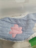 Kissbaby Miracle婴儿围嘴 0-6个月宝宝纯棉纱布口水巾新生儿吃饭防吐奶围兜 蓝彩云【纱布款单个装】 实拍图