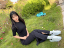 栖纪半高领中袖t恤女春夏季新款内搭半袖紧身春秋打底衫上衣 黑色-半高领 L 建议(96-106斤) 实拍图