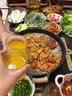 Rikyu利休电磁炉燃气通用烤盘麦饭石色不粘烤肉户外家用平底煎锅 大圆形不粘烤盘 套装 YP 32cm 实拍图