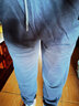 浪莎休闲运动裤女秋冬季宽松百搭束脚裤小个子高腰显瘦哈伦卫裤加绒 浅灰加绒-九分 M 【建议96-110斤】 实拍图