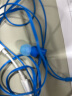 铁三角 CLR100 入耳式运动有线耳机 居家办公 立体声 音乐耳机 蓝色 实拍图